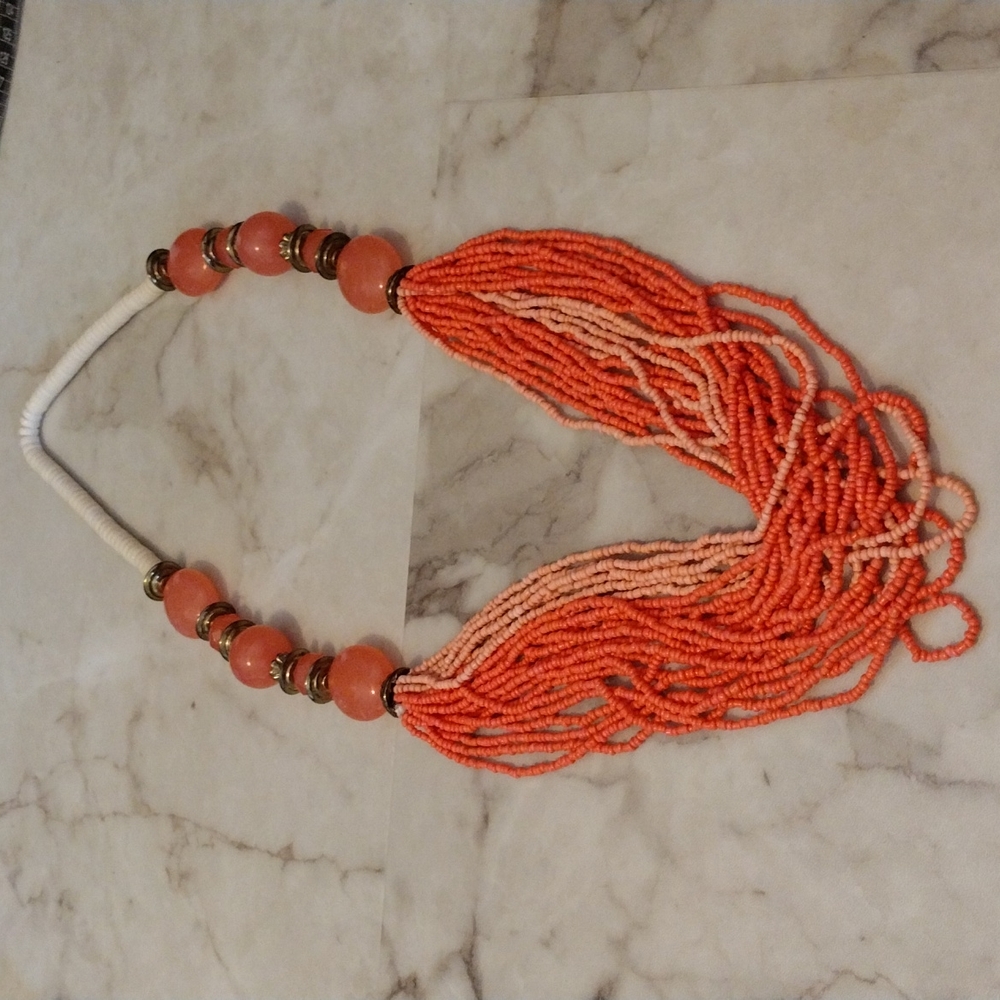 Beautiful Multiple Strands, Multiple Size Beads N… - image 1